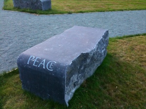 Peace Bench, Garden, St. Deiniol's Library, Hawarden, Wales